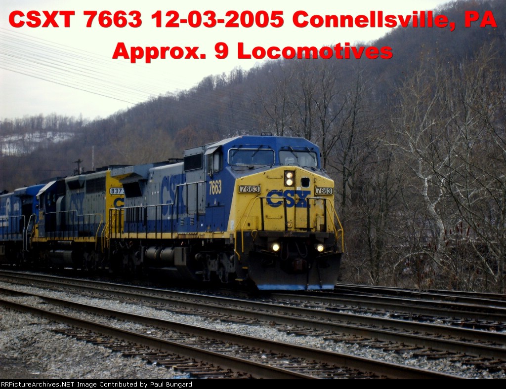 CSXT 7663     C40-8W   12-03-2005